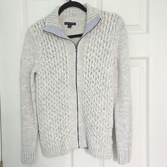 Tommy Hilfiger Sweaters - Tommy Hilfiger Women’s Cable Knit Zip Up Gray Cardigan Sweater Size S